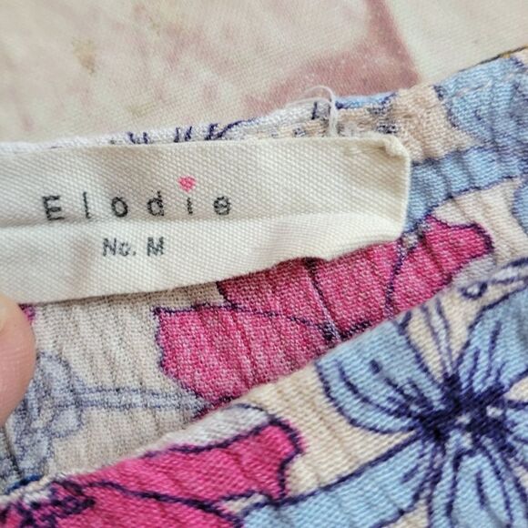 Elodie floral crop top cold shoulder M - Picture 3 of 4